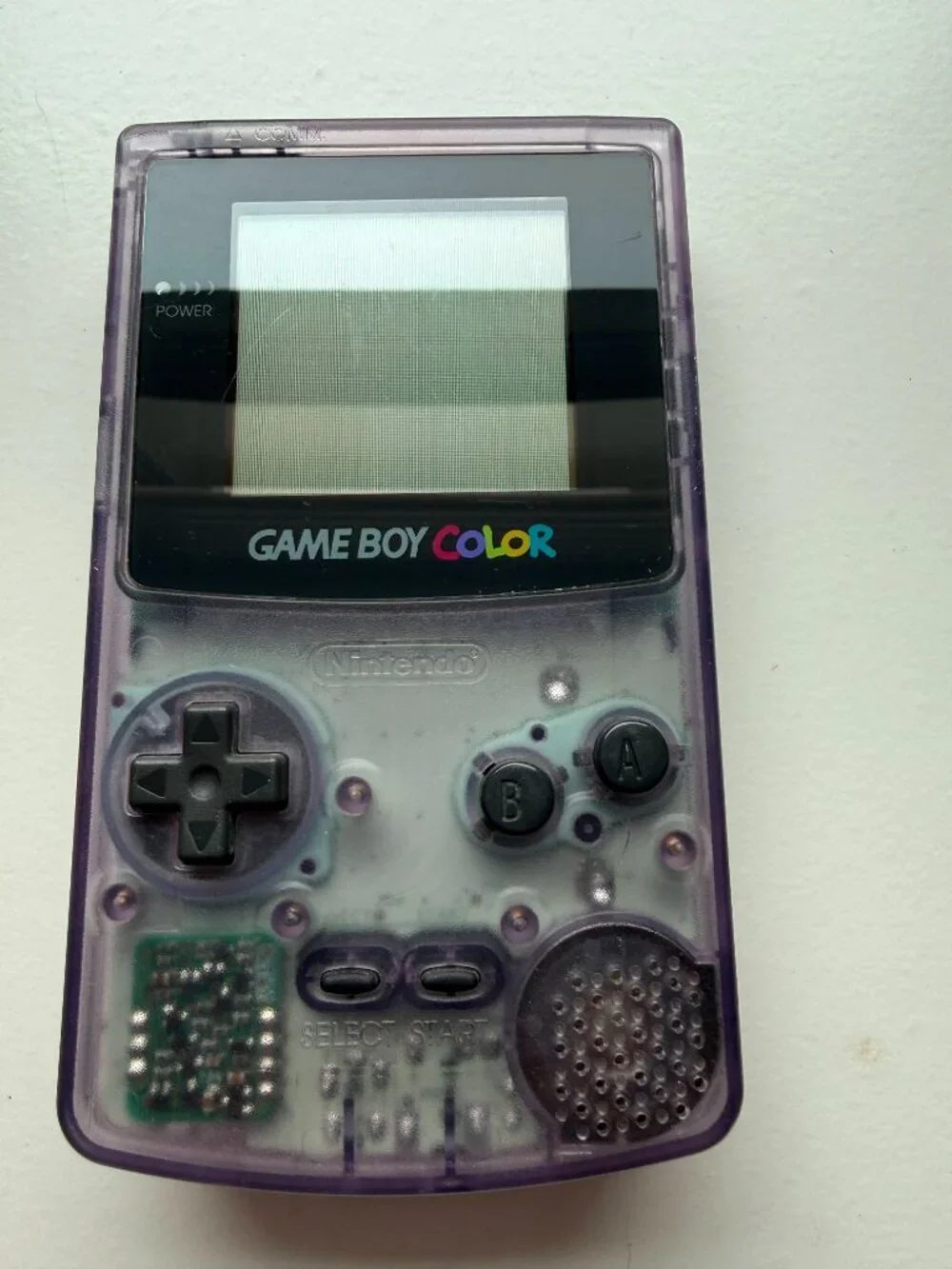 Gameboy Color Atomic Purple TESTED Working Vintage Nintendo with Games Pokemon